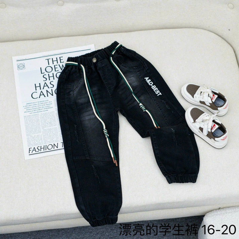 Quàn jean trẻ em từ 16-57kg MÁC VÀNG ĐẸP chất mềm co giãn cao dưới 1m58