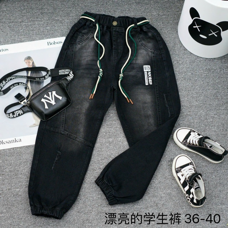Quàn jean trẻ em từ 16-57kg MÁC VÀNG ĐẸP chất mềm co giãn cao dưới 1m58