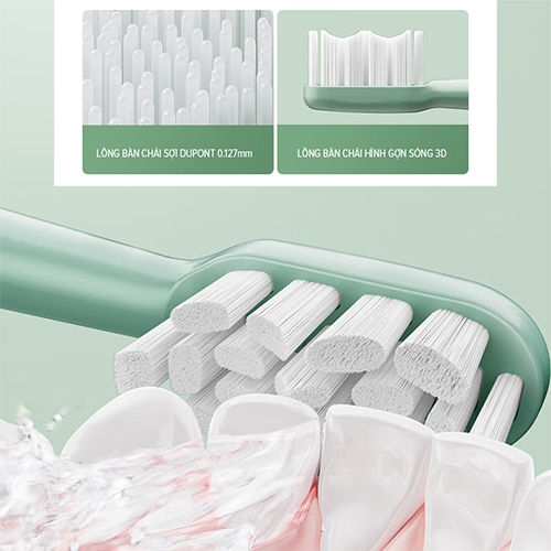 Ảnh Đầu Bàn Chải PH01 Thay Thế Bàn Chải Điện Flyco FT1701VN Sợi Lông Bàn Chải Dupont Bảo Vệ Men Nướu Răng - Hàng Chính Hãng 3