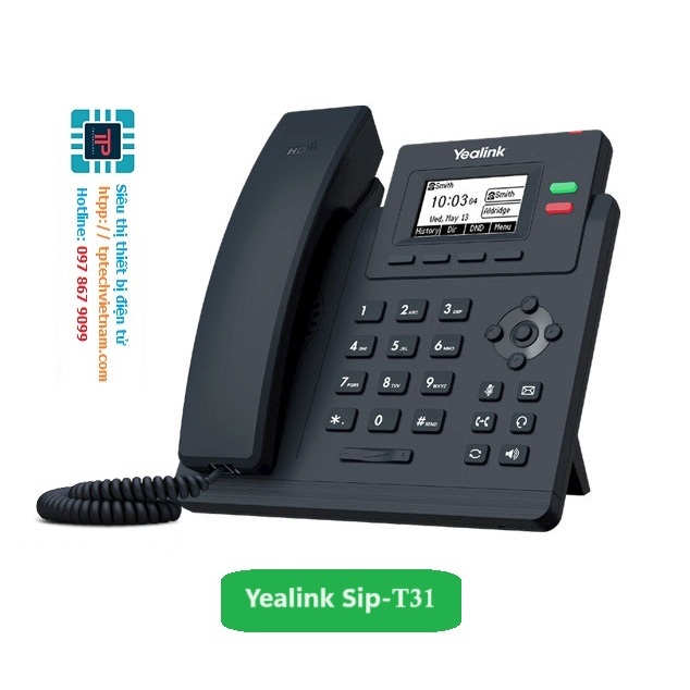 Điện Thoại VoIP Yealink Sip-T31, Yealink Sip-T30 ( TPCAO.COM ) | Shopee ...