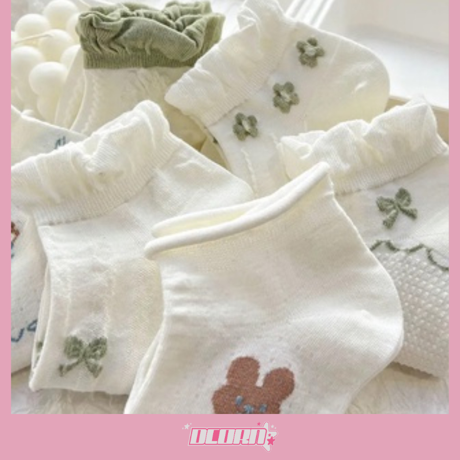 Vớ Thuyền Cotton Nguyên Chất Phối Ren Dễ Thương Kiểu Nhật Bản Thời Trang Xuân Hè 2026