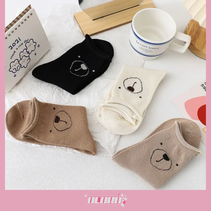 Set 5 đôi tất vớ nữ cổ trung mẫu tổng hợp, chất liệu mềm mại êm chân, mềm mỏng thoáng mát