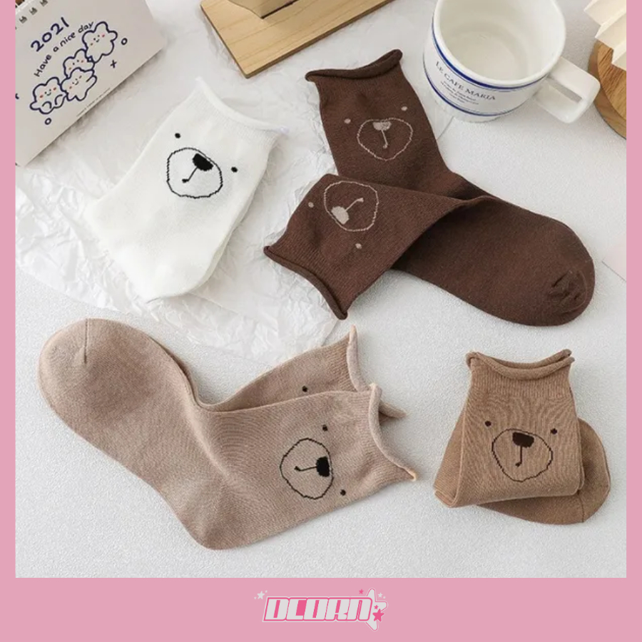Set 5 đôi tất vớ nữ cổ trung mẫu tổng hợp, chất liệu mềm mại êm chân, mềm mỏng thoáng mát
