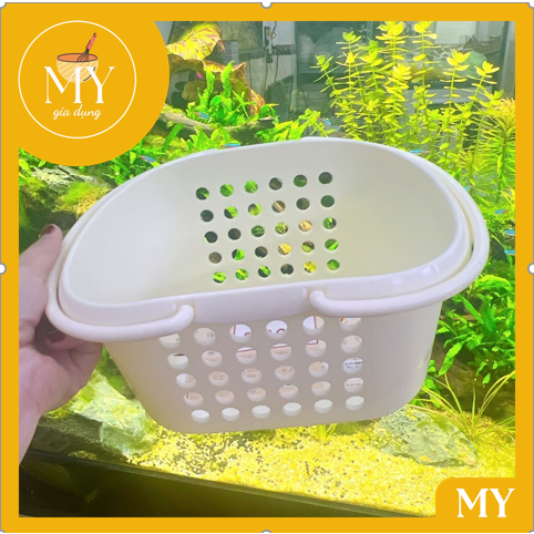 RỔ NHỰA 2 QUAI HOFACO  RQ01( 24 x 18 x 11,5 cm ) Rổ đựng đồ dùng cá nhân