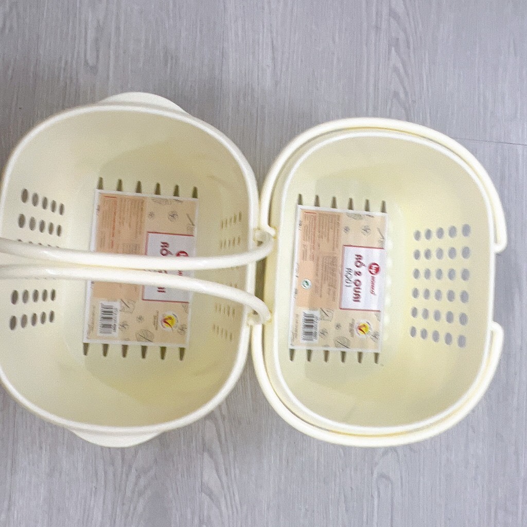 RỔ NHỰA 2 QUAI HOFACO  RQ01( 24 x 18 x 11,5 cm ) Rổ đựng đồ dùng cá nhân