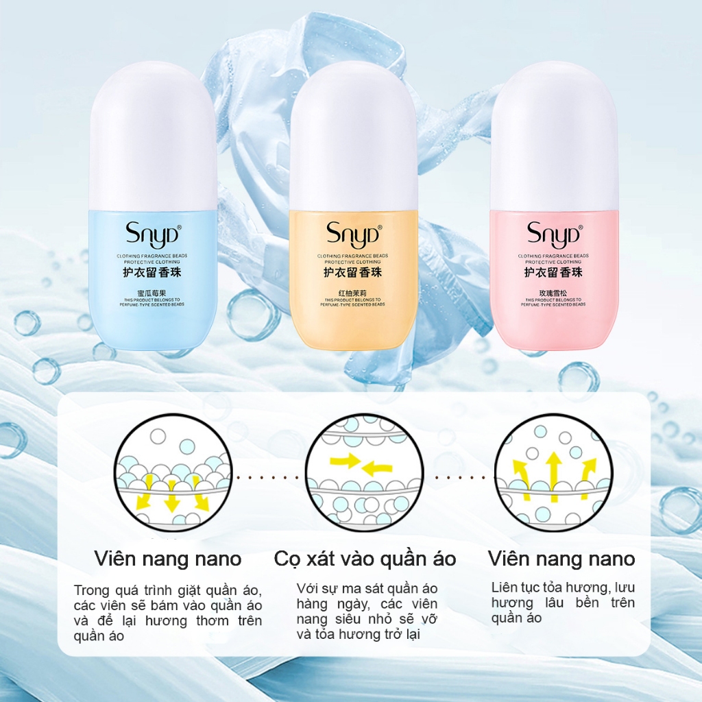 Viên xả thơm quần áo Varomas, hạt lưu hương quần áo LH05 400g