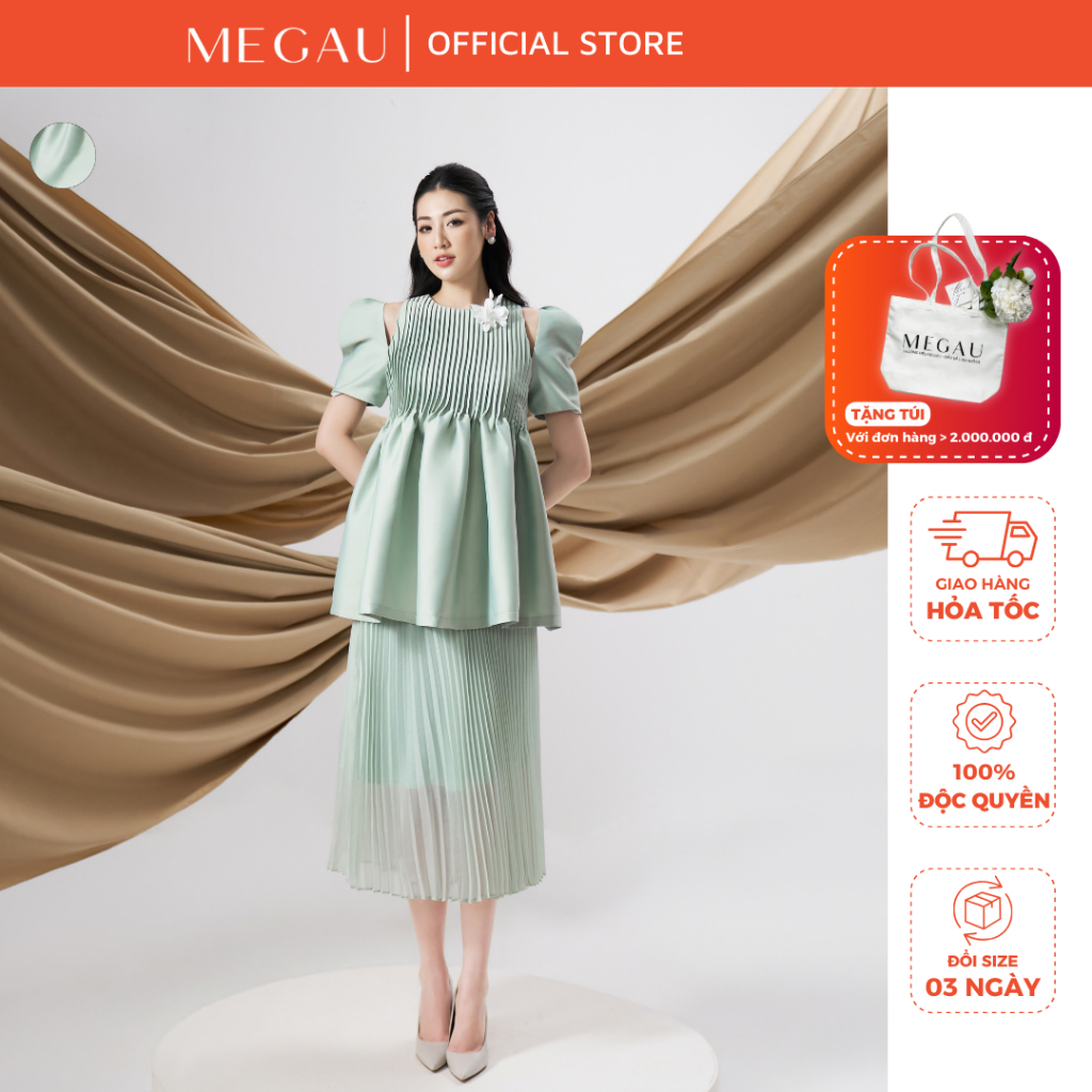 CAROLIN – Set áo váy bầu thiết kế cho mẹ bầu và sau sinh thương hiệu MEGAU
