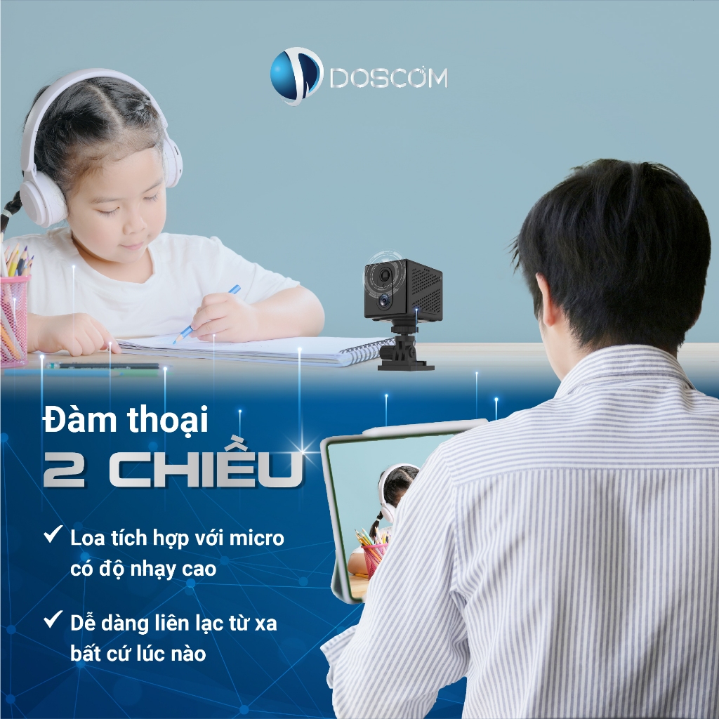 (Tặng Sim 4G) Camera 4G Doscom DA1 Pro - Dùng Mạng 4G, Pin Tối Đa 15 Ngày, Full HD 2mp