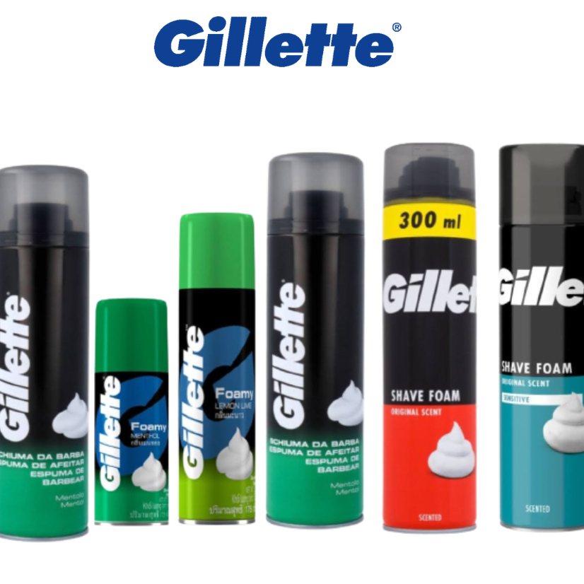 Kem cạo râu 175g Menthol Lemon GILLETTE Foamy Shaving Foam / bọt cạo ...