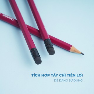 Hộp 12 Bút Chì Gỗ Có Tẩy 4B CLASSMATE Nét Bút Mịn Chì Mềm Êm Tay, Dùng Cho Bé Tập Viết CL-PC414