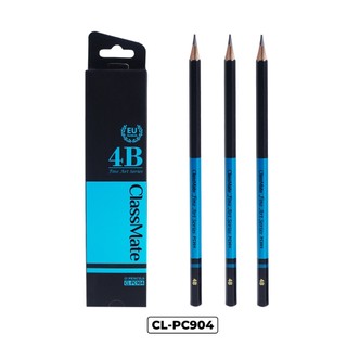 Hộp 12 Bút Chì Gỗ Fine Art 4B CLASSMATE Nét Bút Mịn, Dùng Làm Họa Cụ Vẽ Tranh Chuyên Nghiệp CL-PC904