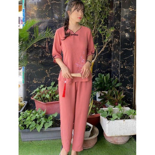 Tim Trầu Vải Đũi Nữ #Quần Áo Nữ Jacket Top Kem Dress Women