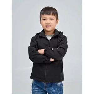 Áo Gió Trẻ Em Nam Nữ,2 Lớp Lót Lưới, Chất Vải Tráng Bạc Chống Nước