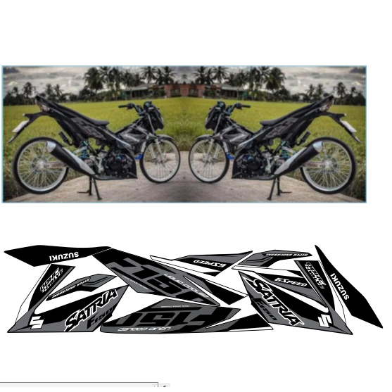 tem rời SATRIA 150C CAO CẤP ĐA DẠNG MÀU SẮC