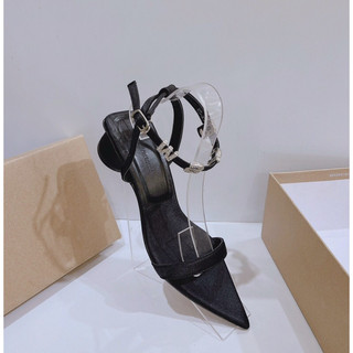 Fullbox Giày Cao Gót / Gót Mũi Nhọn Đế Tròn Quai Hậu Gài 4cm MieoShoes G1156 G1157