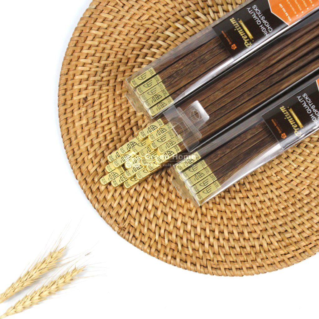 Đũa Cánh Gà Đầu Vuông Mạ Đồng Cao Cấp - Không Sử Dụng Hóa Chất  Đảm Bảo An Toàn Phong Cách Nhật Bản