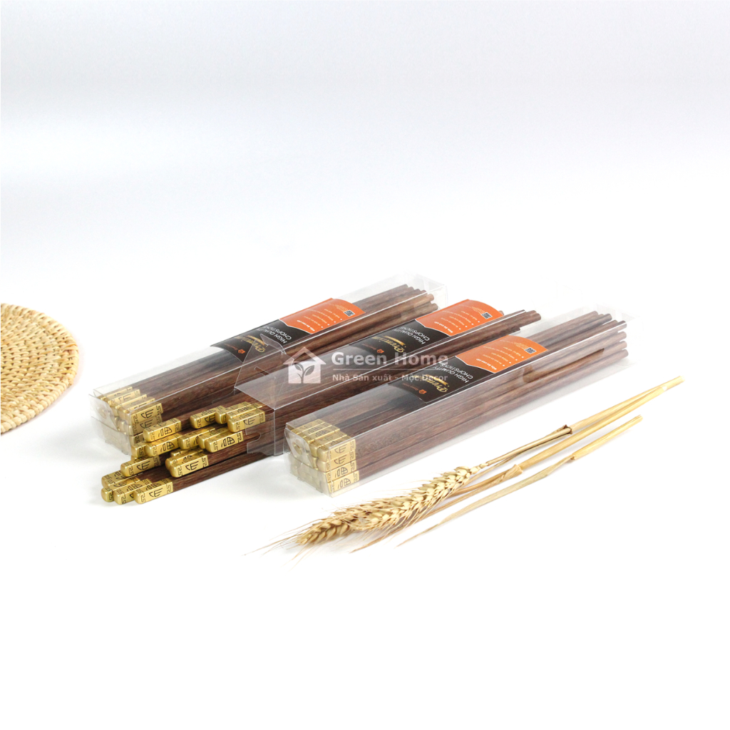 Đũa Cánh Gà Đầu Vuông Mạ Đồng Cao Cấp - Không Sử Dụng Hóa Chất  Đảm Bảo An Toàn Phong Cách Nhật Bản