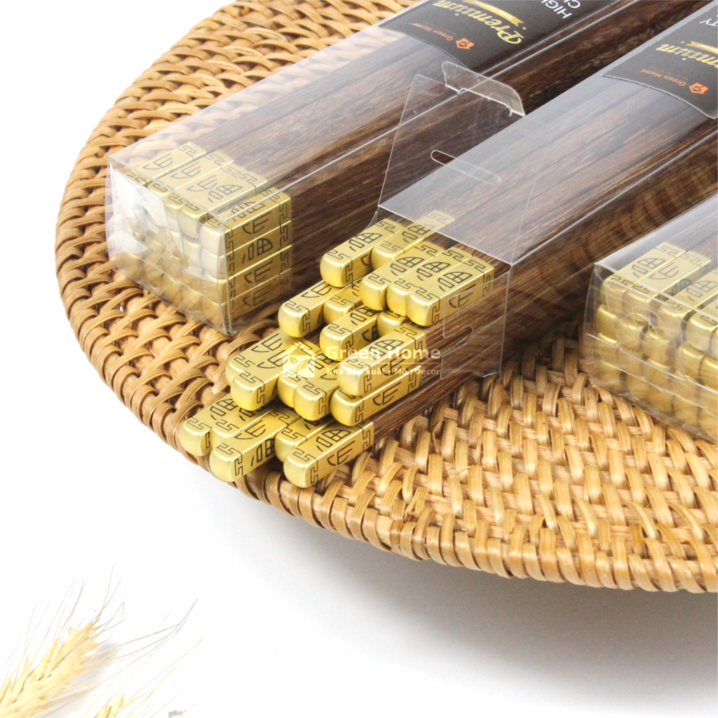 Đũa Cánh Gà Đầu Vuông Mạ Đồng Cao Cấp - Không Sử Dụng Hóa Chất  Đảm Bảo An Toàn Phong Cách Nhật Bản