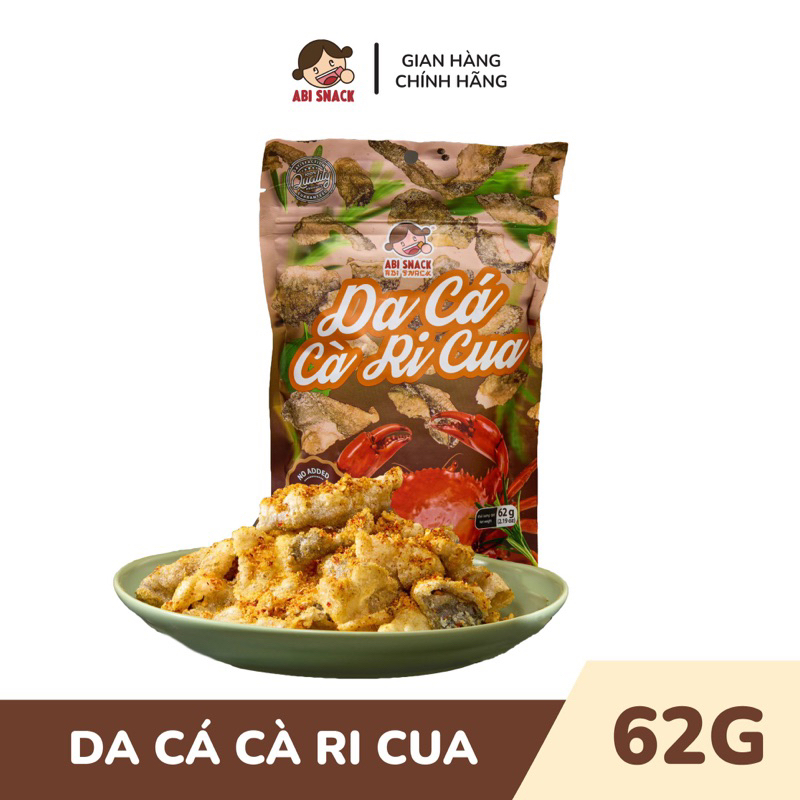 Snack Da Cá Cà Ri Cua - Trọng Lượng 62 Gam - Thương Hiệu Abi Snack ...