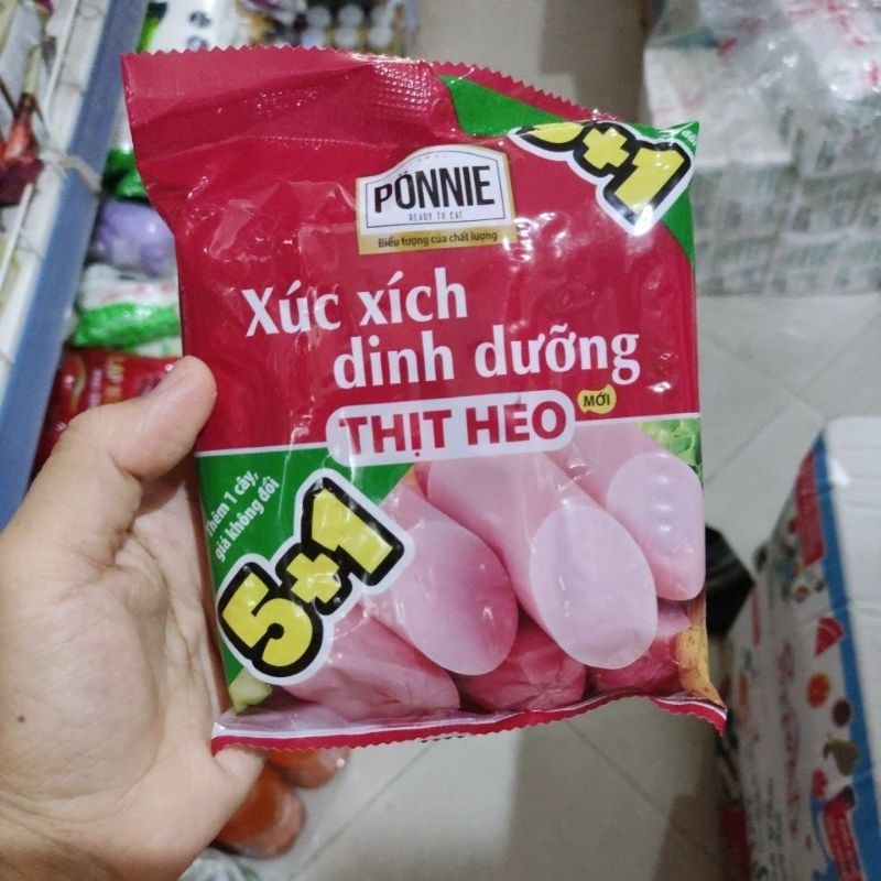 Xúc Xích Dinh Dưỡng Thịt Heo Ponnie Gói 198g 6cây X33g Shopee Việt Nam 8321