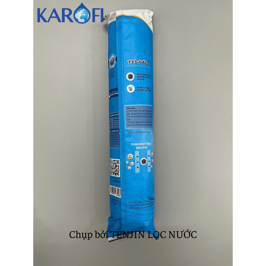 Combo 4 Lõi Chức Năng 5678 Karofi Gồm T33-GAC, Mineral, Far Infrared, Nano Silver Plus Dùng Cho Máy Lọc Nước RO