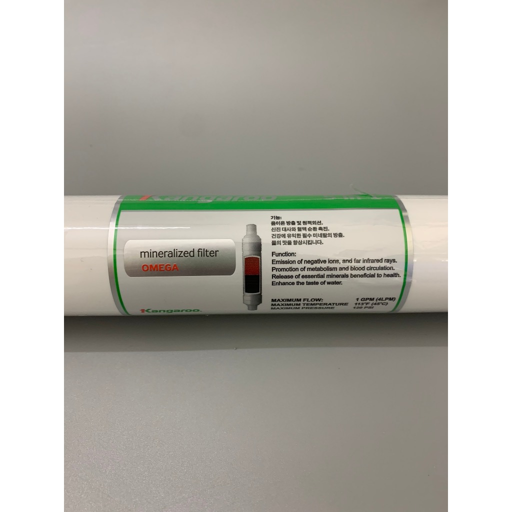 Lõi 5 IN 1 Hydrogen+ Omega Kangaroo Chính Hãng Ngăn Ngừa Lão Hoá Và Tăng Cường Hệ Miễn Dịch Dành Cho Máy Lọc Nước RO