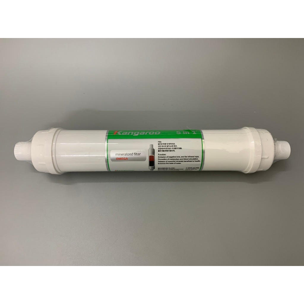 Lõi 5 IN 1 Hydrogen+ Omega Kangaroo Chính Hãng Ngăn Ngừa Lão Hoá Và Tăng Cường Hệ Miễn Dịch Dành Cho Máy Lọc Nước RO