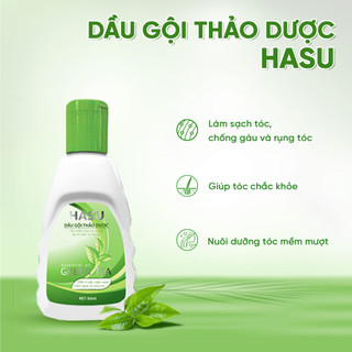 [CHÍNH HÃNG] Dầu gội thảo dược Hasu 60ml giúp sạch gàu, mượt tóc, kích thích mọc tóc