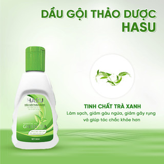 [CHÍNH HÃNG] Dầu gội thảo dược Hasu 60ml giúp sạch gàu, mượt tóc, kích thích mọc tóc