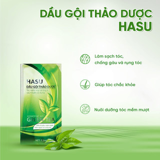 [CHÍNH HÃNG] Dầu gội thảo dược Hasu gói 7,5ml giúp sạch gàu, mượt tóc, kích thích mọc tóc