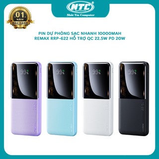 [Có 3C] Pin Dự Phòng Remax RPP-622 10000mAh sạc 3 thiết bị cùng lúc - sạc nhanh QC 22.5W & PD 20W