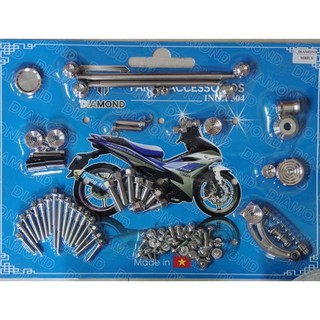 DIAMOND SALAYA - Full xe ốc Salaya inox 304 cho Dr Wave SH mode Fuled Ex10 Ex11 Ex150 Ex155 WIN