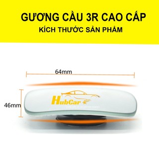Gương Cầu Lồi Ô Tô Cao Cấp Gương Cầu Lồi Chữ Nhật Hàng Chính Hãng 3R Xoay 360 Cho Điểm Ảnh Rõ Nét