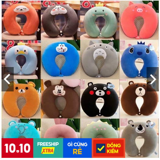 Ảnh GỐI CHỮ U ETAMI VĂN PHÒNG TIỆN DỤNG, CÓ NÚT BẤM-GỐI KÊ CỔ CHỮ U,HÀNG LOẠI 1, ĐƯỢC CHỌN MẪU 3