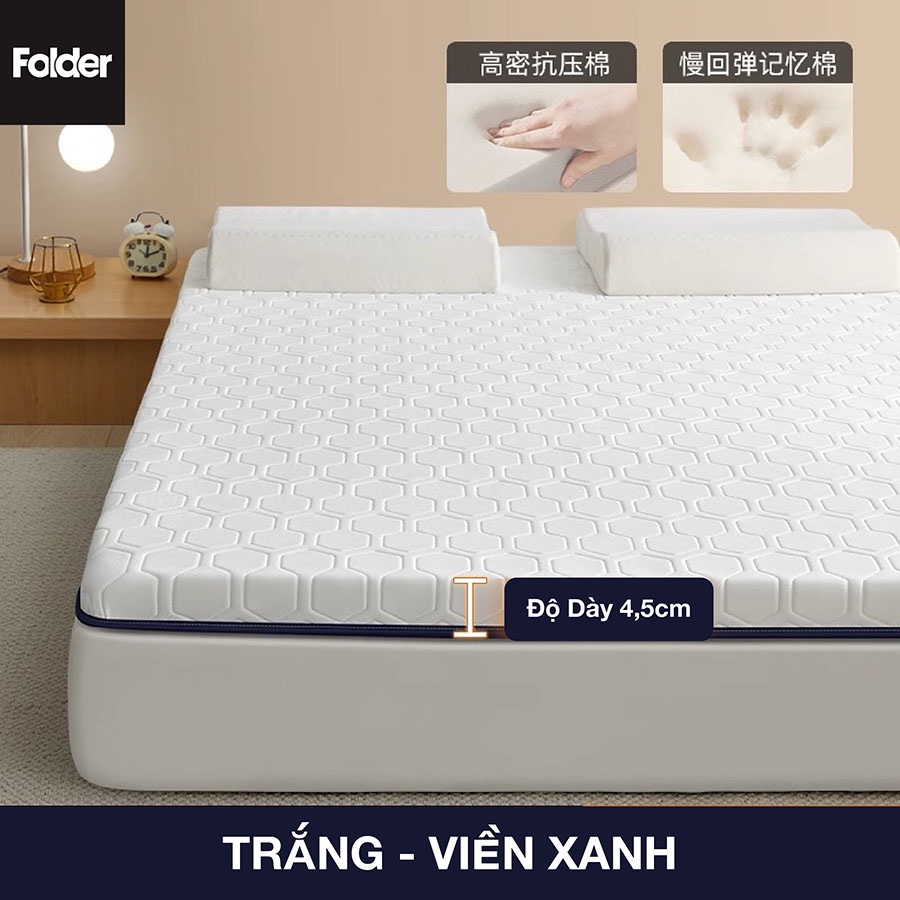 Đệm Topper nệm Foam cao su thiên nhiên cao cấp 1 người nằm văn phòng ...