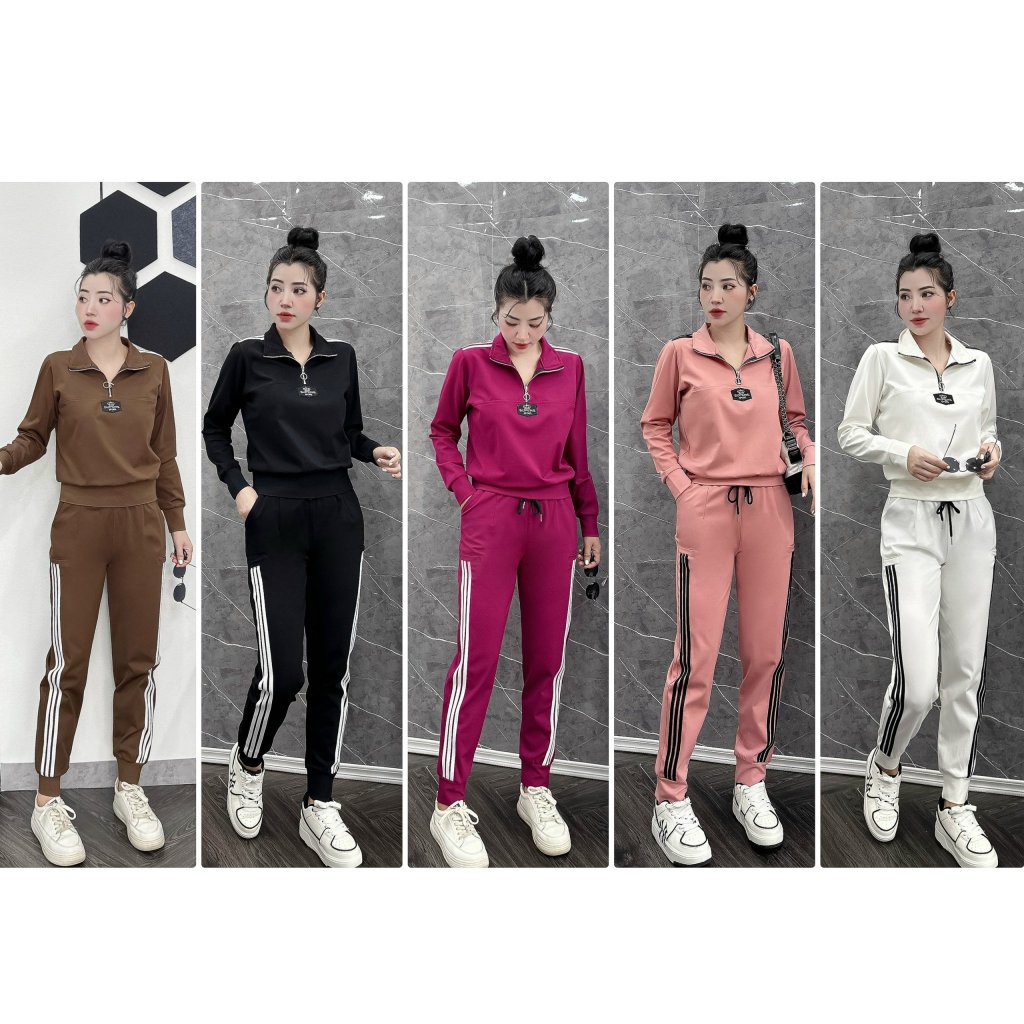 [hàng loại 1 đẹp] Set Bộ  Thể Thao Umi, Cổ Bẻ Bo Gấu Thời Trang Thu Đông_Quần áo Huyền Anh [M01]