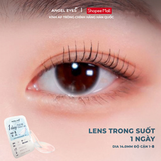 Lens 1 ngày trong suốt Angel Eyes cho mắt nhạy cảm có độ cận từ 1 đến 8 độ