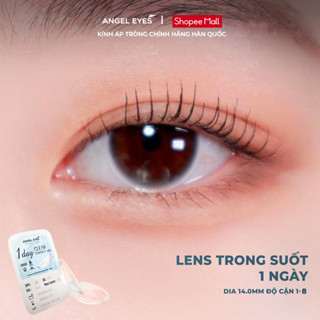 Lens 1 ngày trong suốt Angel Eyes cho mắt nhạy cảm có độ cận từ 1 đến 8 độ