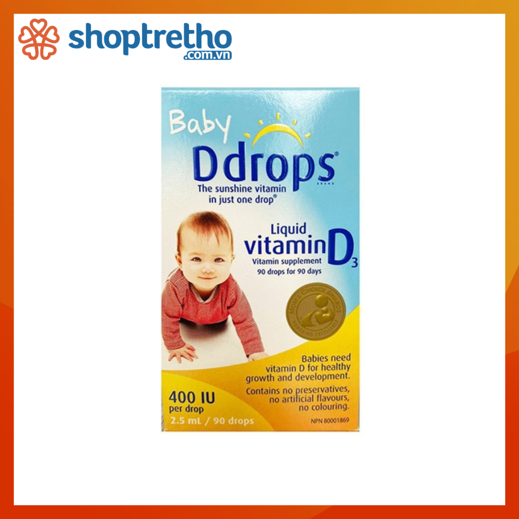 Vitamin D3 Baby Ddrops 2.5ml (012M) Shopee Việt Nam