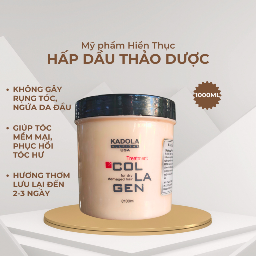 Kem ủ Tóc Hấp dầu Collagen KADOLA ALLRIGHT phục hồi chuyên sâu