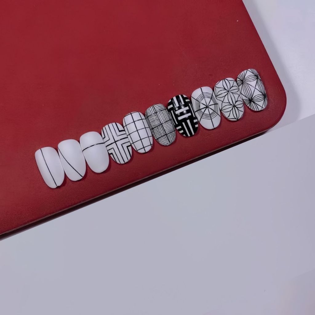 [Hàng cao cấp] Cọ Nét 2 Đầu Siêu Mảnh Vẽ Chuyên Nghiệp Cán Trắng 11mm-20mm Làm Nail