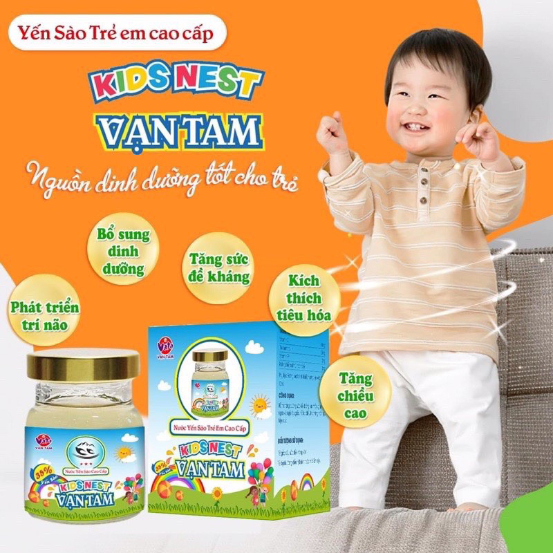 Yến sào chưng sẵn cho bé Kids Nest Vạn Tam - 35% yến sào