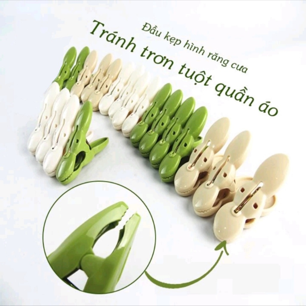 Set 20c kẹp quần áo Việt Nhật 2835, Kẹp quần áo củ lạc Việt Nhật, Vỉ 20 chiếc kẹp củ lạc phơi đồ hữu ích, tiện dụng