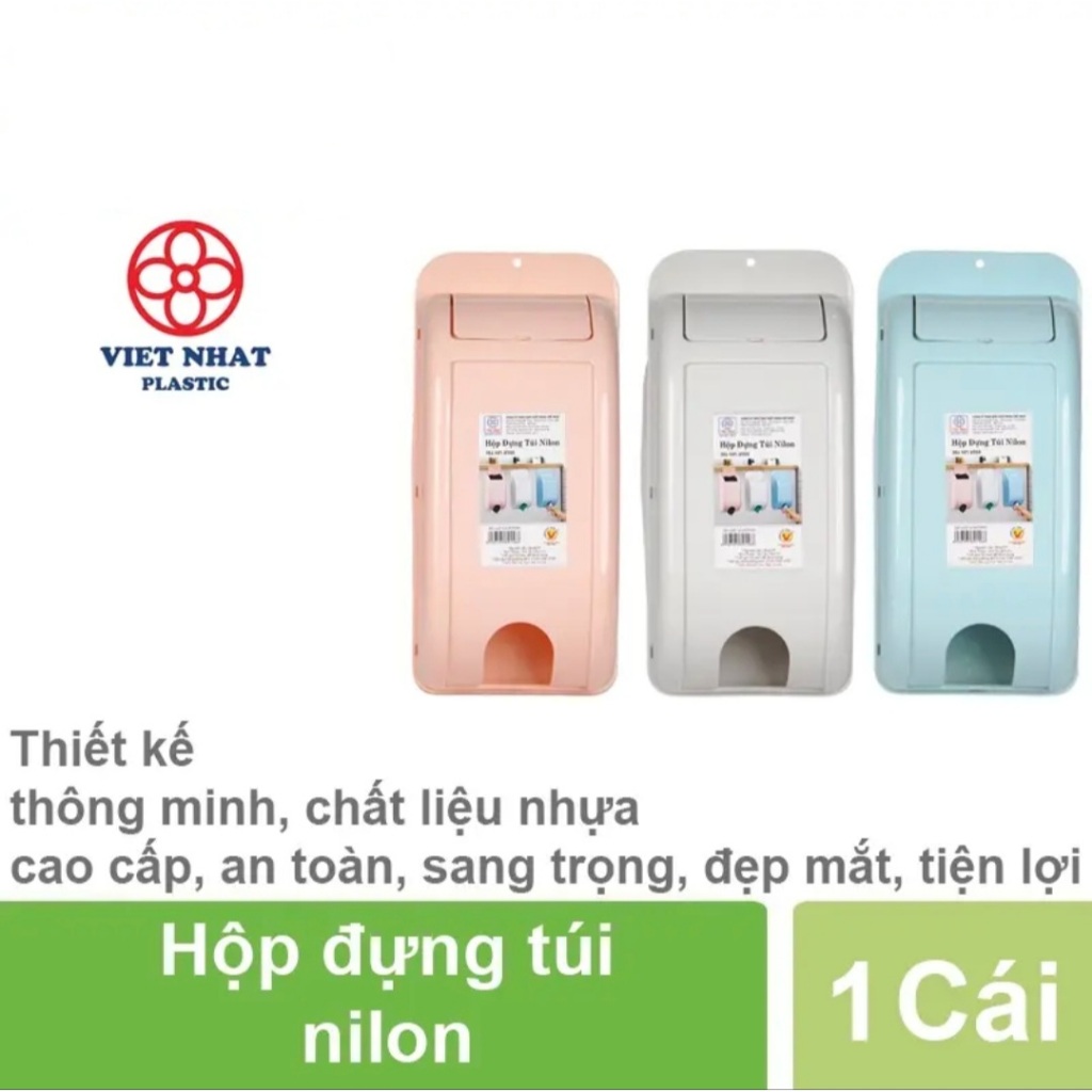 Hộp đựng túi nilong, túi đựng rác dán tường Việt Nhật 2755 - Hộp rút túi nilong gắn tường tiện dụng