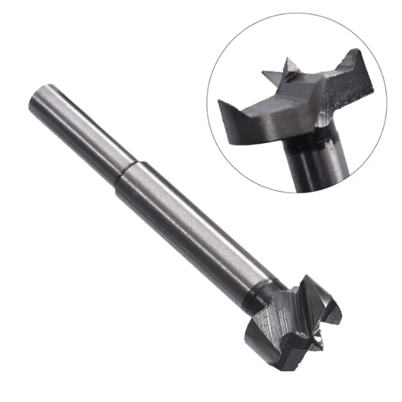 Bộ 5 mũi khoét gỗ 15-35mm chuôi tròn, mũi khoan gỗ lưỡi hợp kim