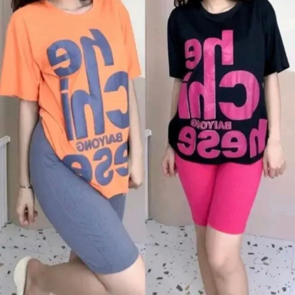 Đồ Bộ Mặc Nhà Nữ Bigsize ESHOP Quần Lửng Ngố Thun Gân Cotton Co Giãn Thể Thao Trung Niên DB48