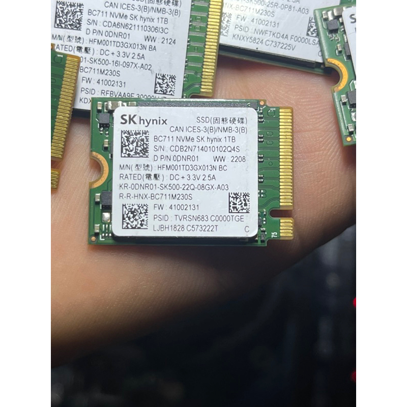 Ổ cứng SSD M2-PCIe 1TB SK Hynix BC711 NVMe 2230 gen3x4 tặng khay