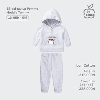 La Pomme AW2023 bộ dài tay hoodie Tommy AW2023