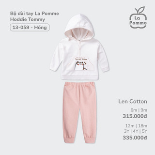 La Pomme AW2023 bộ dài tay hoodie Tommy AW2023