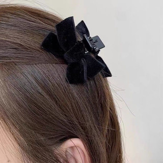 Kẹp tóc nơ bằng nhung đen phong cách hàn quốc cho nữ 🌸free ship🌸